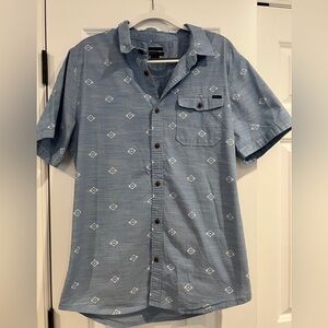 O'Neill Blue Patterned Tailored For Button-Down Shirt